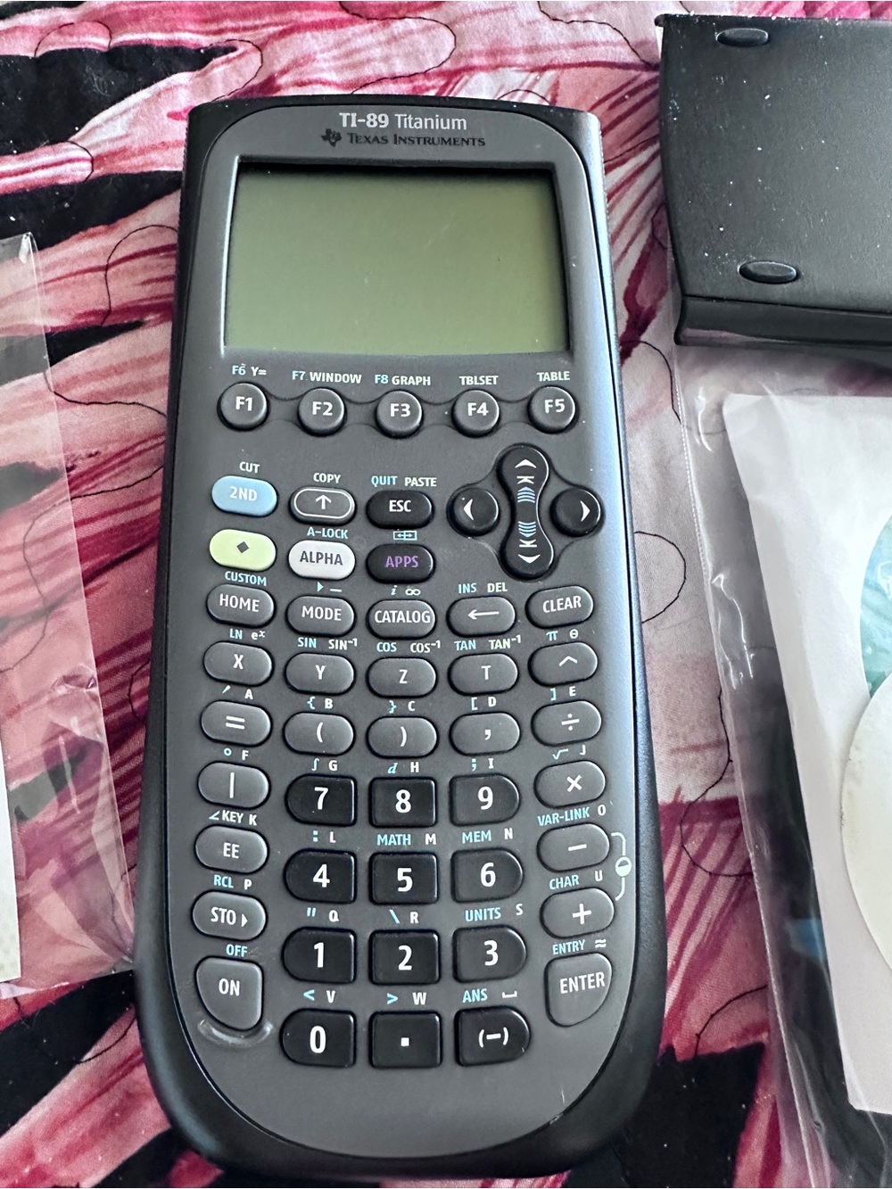 Texas Instruments Black and Gray Graphing Calculator - refurbished